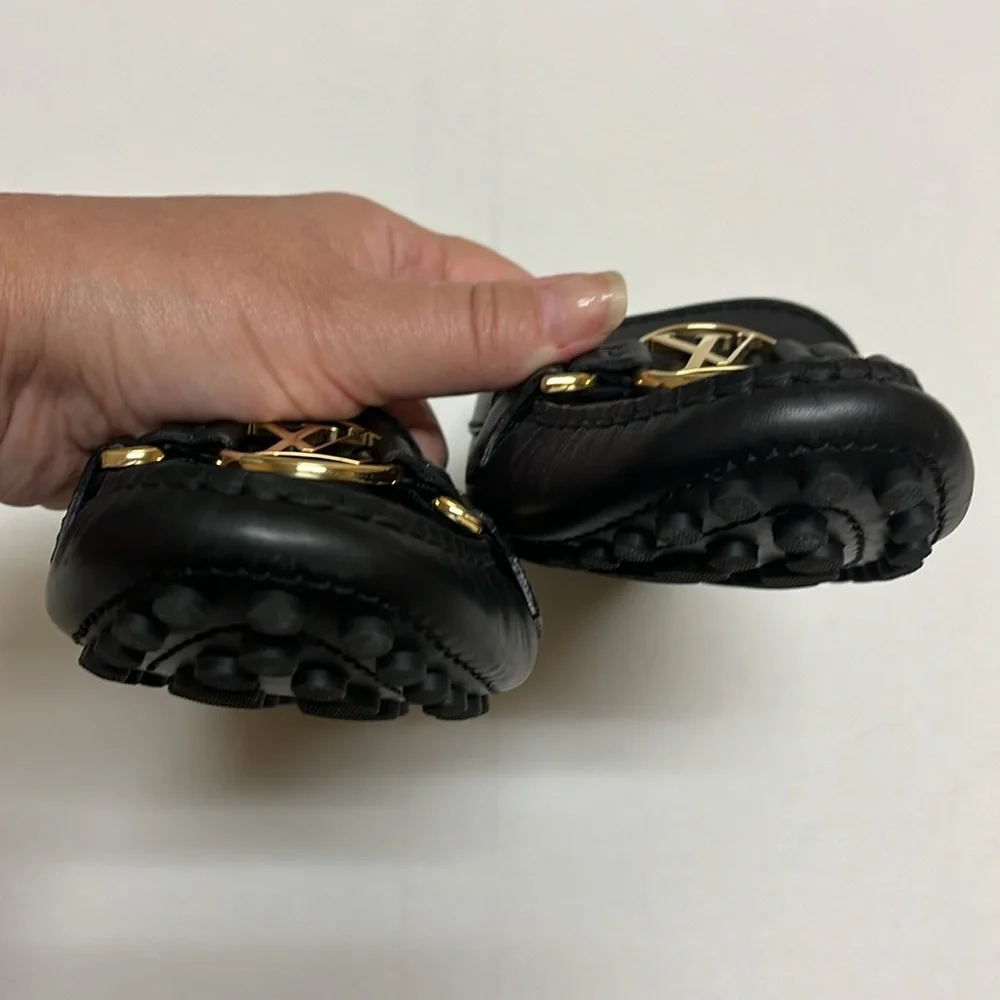 Louis Vuitton black leather driving loafers - Picture 10 of 15